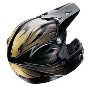  Z1R Intake Flame Helmet   Large/Gold Automotive