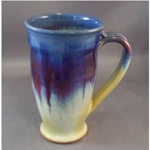  Pottery Cup Handmade in Blueberries and Creme Kitchen 