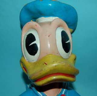 1960 DONALD DUCK DISNEY RUBBER FIGURE VINTAGE COLLECTIBLE TOY ULTRA 