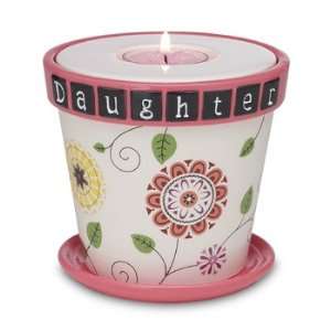   Decorative Flower Pot Tea Light Candle Holder