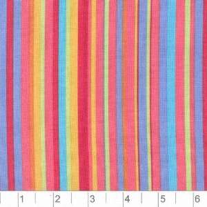  45 Wide Safari Park Stripes Coral Fabric By The Yard 