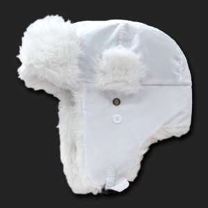  White Trooper Faux Fur Lined Hat Size Sm/Md Everything 