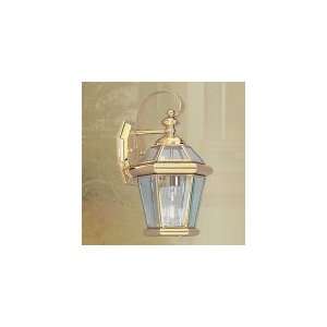  Open Box   Georgetown Polished Brass Outdoor Wall Sconce 7 