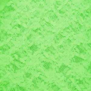  Nylon Stretch Lace Fabric Neon Green