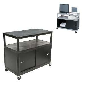  Luxor 37 inch Cabenitized Mobile Workcenter (Black, Putty 