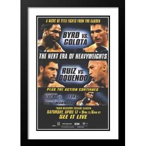  Chris Byrd vs Andrew Golota 20x26 Framed and Double Matted 