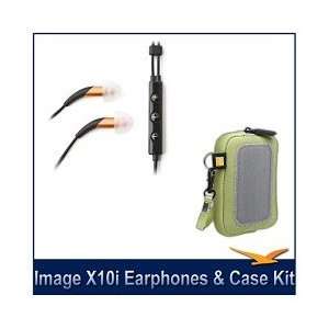  Kit Includes Image X10i In Ear Headset with Mic and 3 