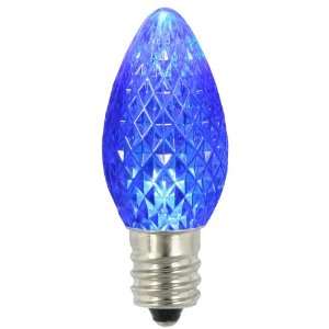  C7 Faceted Led Blue Twinkle Bulb