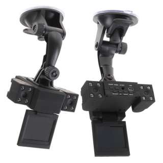 IR LED Night Vision Dual Lens Camera Vehicle Car DVR Dashboard Video 