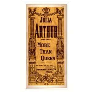  Historic Theater Poster (M), Julia Arthur presents More 