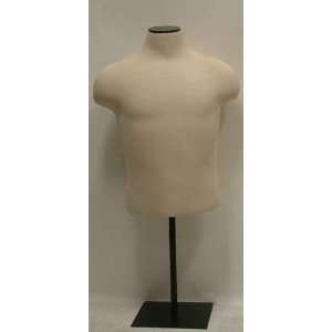  New Cream Male Pinnable Dress Form Mannequin Table Top 