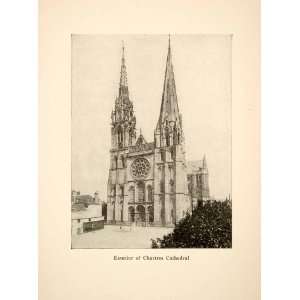  Exterior Chartres Cathedral France Roy L. Hilton French High Gothic 