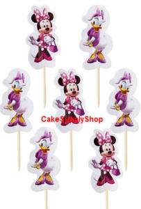 MINNIE MOUSE KIDS CUPCAKE DECORATIONS CAKE TOPPER NEW  