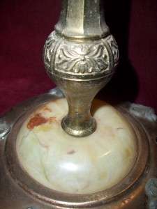 Vtg Decorative ASHTRAY STAND Floor Free Standing Pedestal w/ Marble 