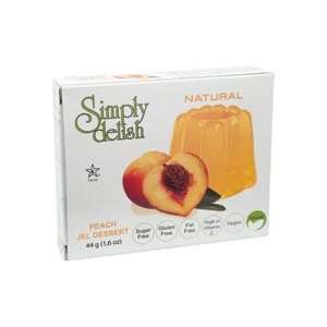 Simply Delish Dessert Jel,Peach 2 oz. (Pack of 6)  Grocery 