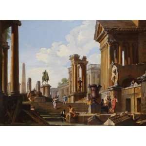 Capriccio of Classical Ruins with a Statue of Marcus Aurelius,The 