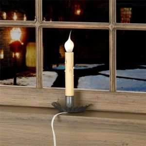  Crimped Pan Window Candle Light in Heritage Tin   Dusk to 