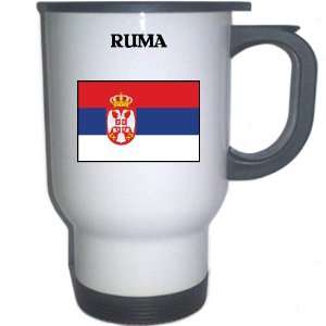  Serbia   RUMA White Stainless Steel Mug 