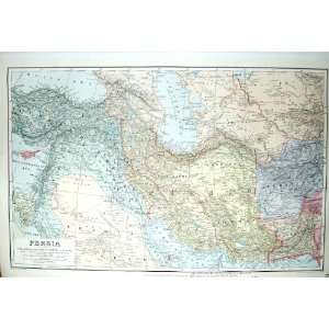  STANFORD MAP 1904 PERSIA AFGHANISTAN TURKEY ASIA