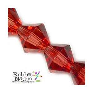   Faceted Glass Beads Bicones 4mm Ruby Red 75pc Arts, Crafts & Sewing