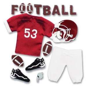 Pep Rally Boutique Themed Ornate Stickers Football/Maroon  