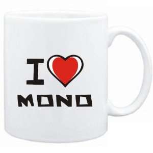  Mug White I love Mono  Languages