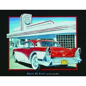  Don Stambler Route 66 Diner 5x7 Poster Print