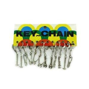Bulk Pack of 24   assorted tools keychain (12 per card) (Each) By Bulk 