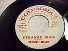Hannah Dean Strange Man Listen / Soul / Ultra Rare DJ Promo / 1961 