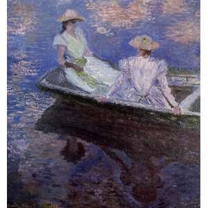  name Young Girls in a Row Boat, by Monet Claude