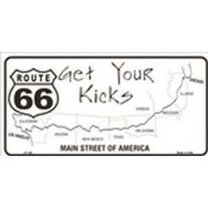  Route 66 Maps   Get your kicks License Plate plates tag 