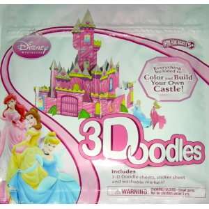   Princesss 3D Doodles Color & Build Your Own Castle Toys & Games