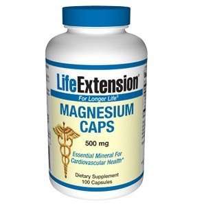  Life Extension Magnesium Capsules 500mg, 100 Count Health 