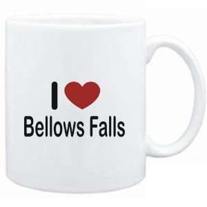  Mug White I LOVE Bellows Falls  Usa Cities Sports 