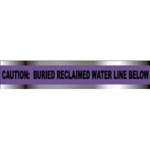  TAPES CAUTION BURIED RECLAIMED WATER LINE BELO