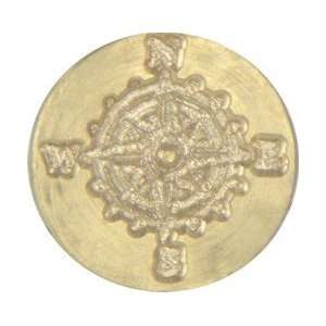  Compass Brass Wax Seal Stamp (N E S W cardinal points 