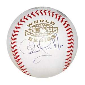  Carlos Guillen Signed 2006 World Series Baseball 