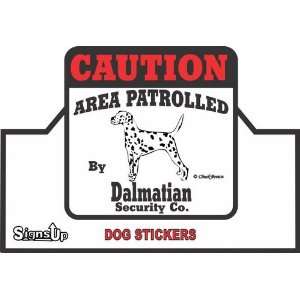  Dalmatian Caution Sticker