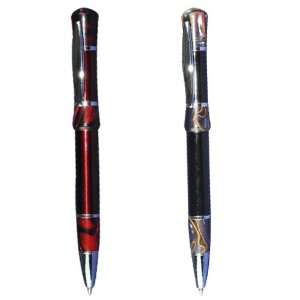  Romeo Metal Ballpoint Pen, Twist Action, 5.25, Red and 