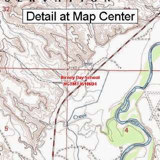  USGS Topographic Quadrangle Map   Birney Day School 