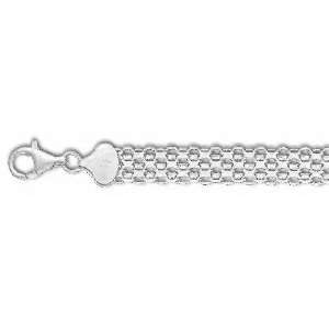   Silver 22 Inch X 8.0 mm Bismarck Chain Necklace   JewelryWeb Jewelry