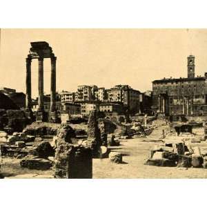  1903 Print Rome Italy Italia Forum Archaeology Ruins Roman 