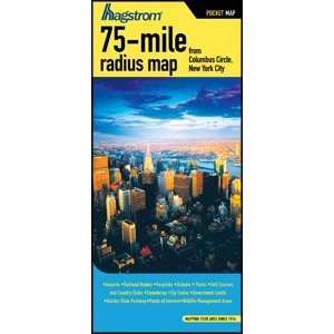  Hagstrom 450107 75 Mile Radius NYC Street Map Electronics