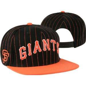  San Francisco Giants Two Tone Dotty Pinstripe Snapback Hat 