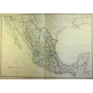  Blackie Map of Mexico (1860)