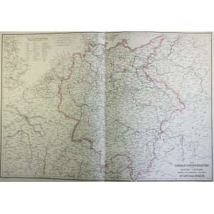  Blackie Map of German Confederation (1860) Office 