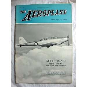   The AEROPLANE April 1, 1936 Rolls Royce Aero Engines C.G. Grey Books