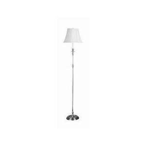 Bill Blass Candlestick Floor Lamp with Linen Shade by Visual Comfort 