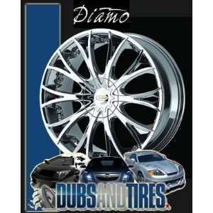  18 Inch 18x8 DIAMO wheels DI038 BRIGHT PVD wheels rims 
