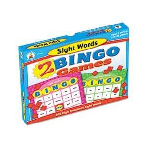  Two Bingo Games, Sight Words and More Sight Words, Ages 6 